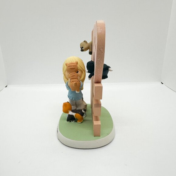 SOLD NIB Hamilton Collection Precious Moments Cat Obsessed Ceramic Figurine - Picture 4 of 7